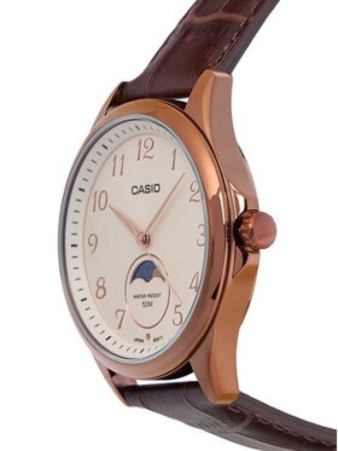 Casio Zegarek MTP-M110RL-5AVER Brązowy