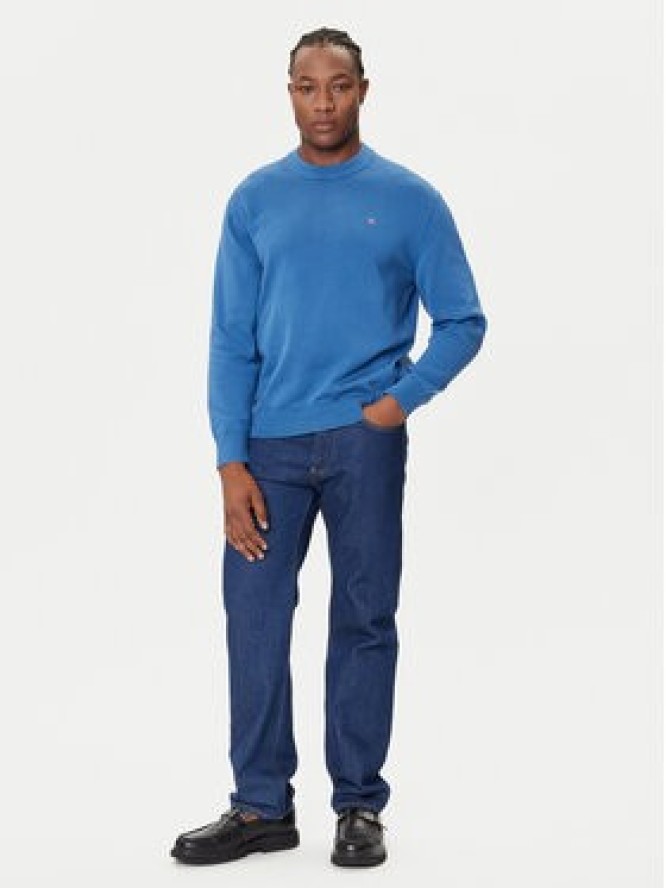 Calvin Klein Jeans Sweter LV04RC309G Niebieski Regular Fit