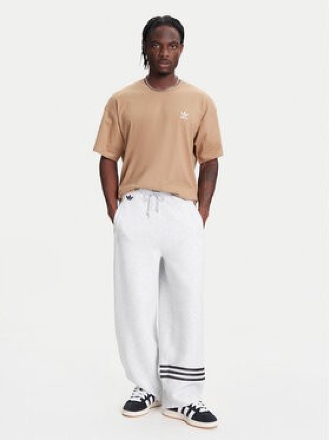 adidas T-Shirt Trefoil Essentials JV5944 Beżowy Oversize