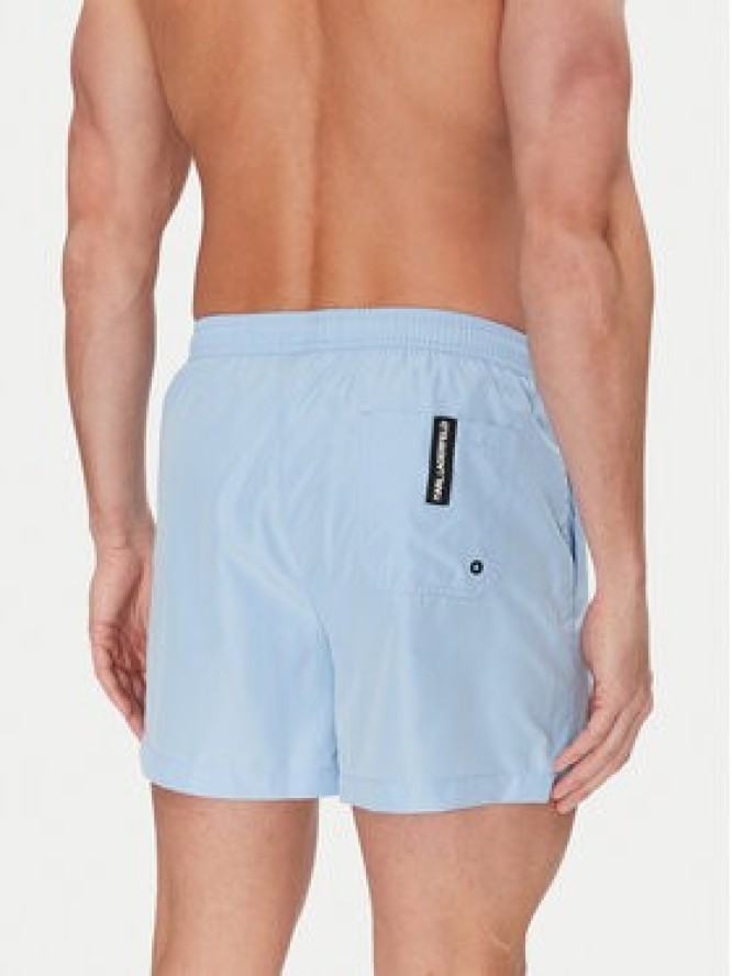 KARL LAGERFELD Szorty kąpielowe A1M46013 Niebieski Regular Fit