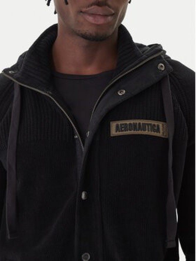 Aeronautica Militare Bluza 252MA1575UL00539 Czarny Regular Fit