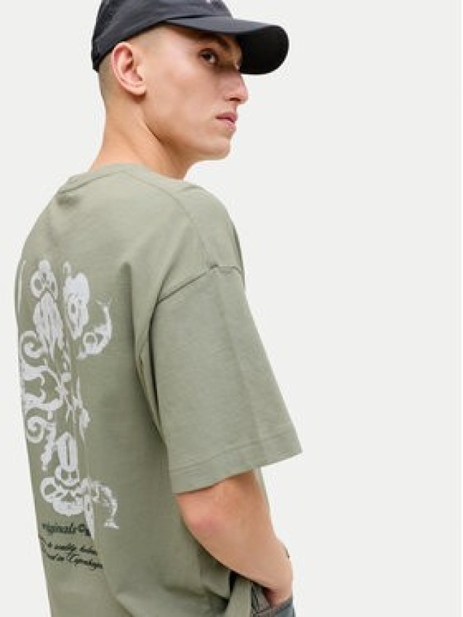 Jack & Jones T-Shirt Montauk Back 12290892 Zielony Regular Fit