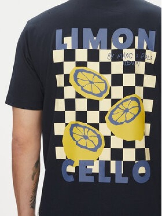 Marc O'Polo Denim T-Shirt 500 0007 263 Granatowy Oversize