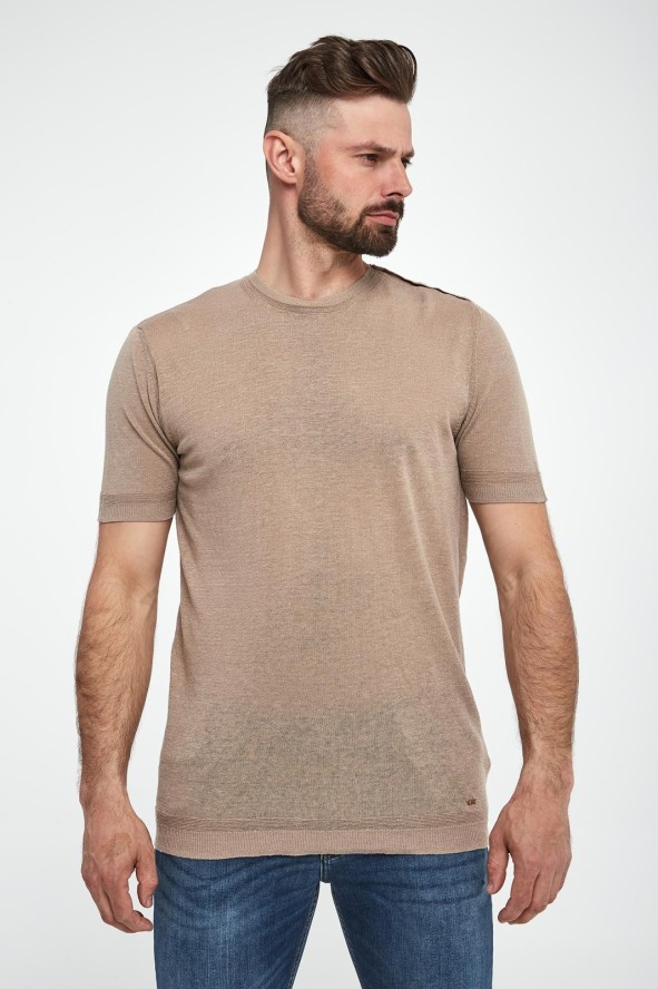 T-shirt męski lniany LIU JO