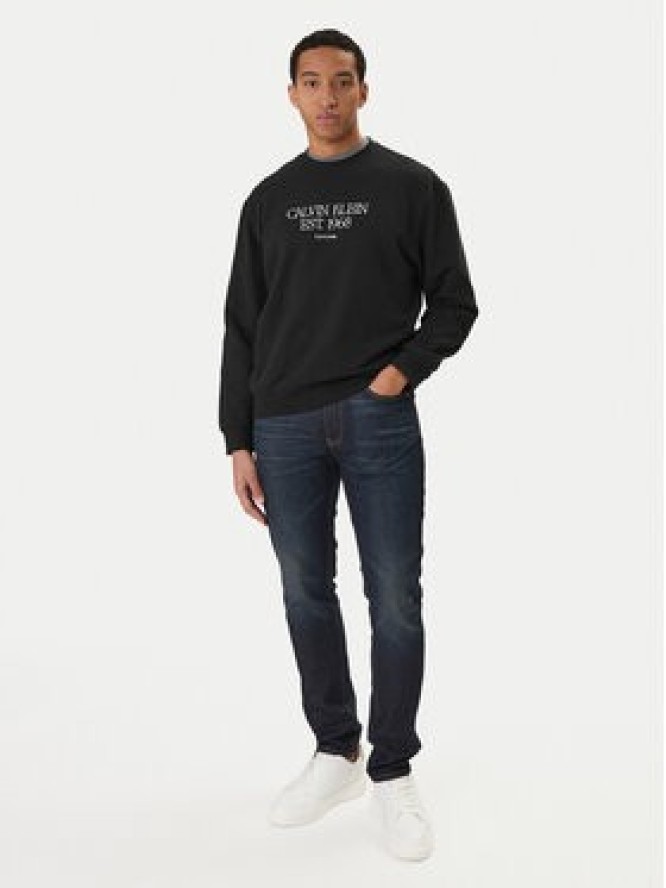 Calvin Klein Jeans Bluza Nyc Graphic LV04RF233G Czarny Regular Fit