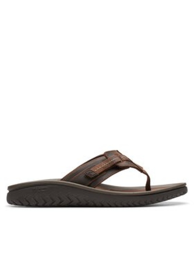 Clarks Japonki Wesley Sun 26176987 Brązowy