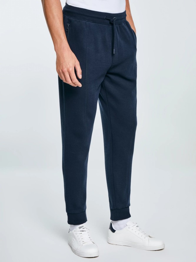 Spodnie męskie dresowe granatowe Wladorp 403