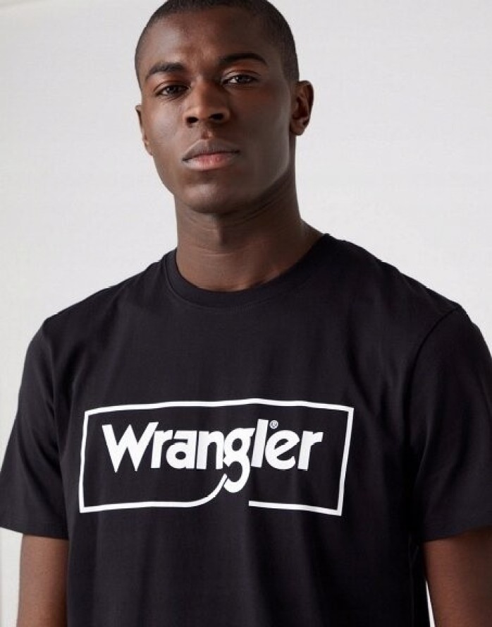 WRANGLER FRAME LOGO TEE MĘSKI T-SHIRT KOSZULKA LOGO NADRUK W70JD3100 112319290