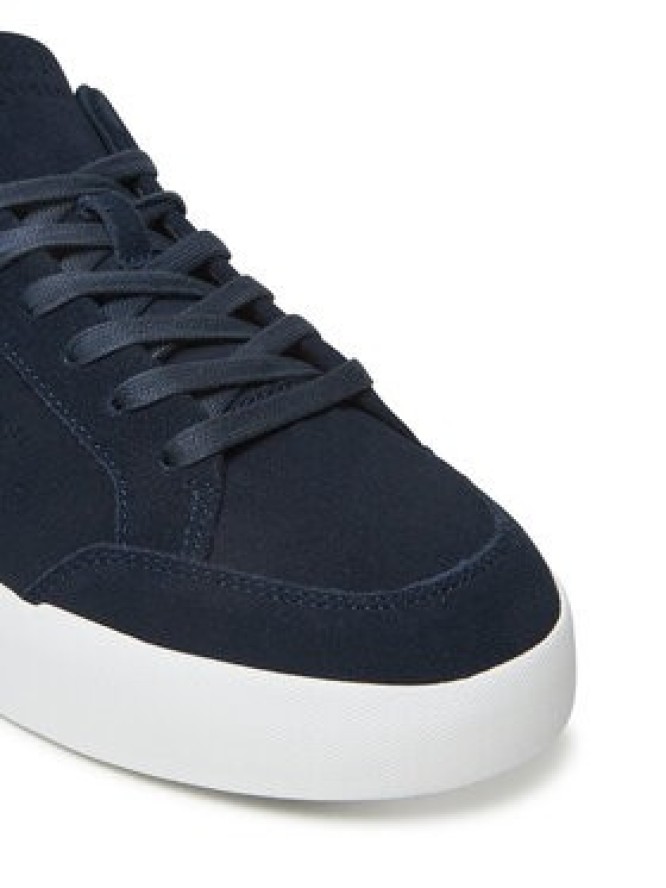 Tommy Hilfiger Sneakersy Th Court Summer Suede FM0FM05517 Granatowy