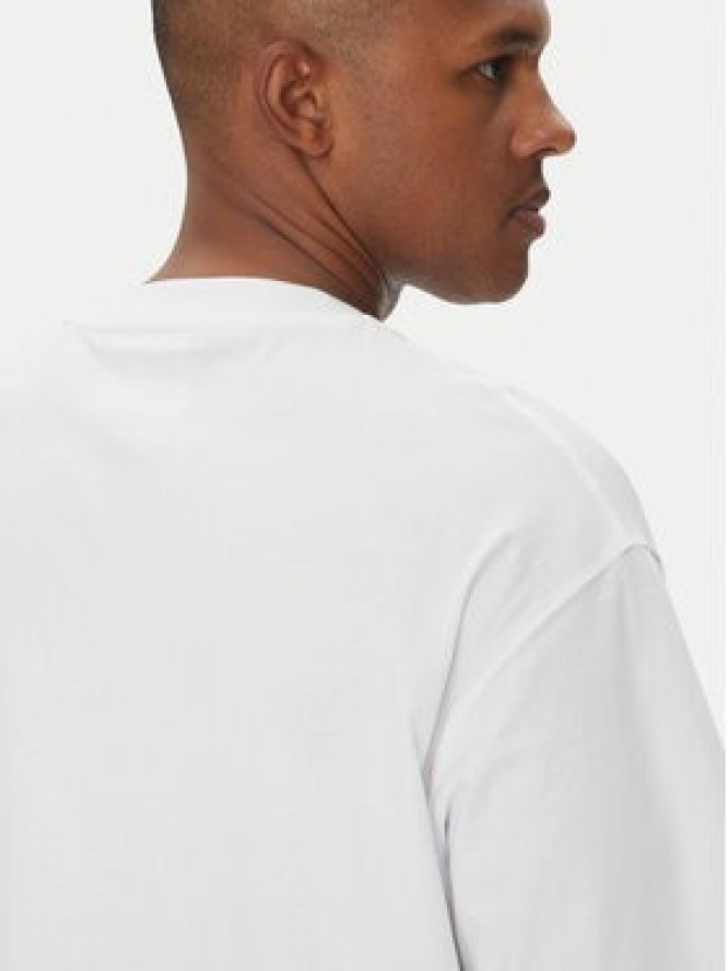 Versace Jeans Couture T-Shirt 78GAH6L1 Biały Regular Fit