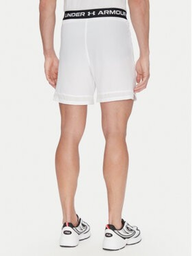 Under Armour Szorty sportowe Vanish Woven 6in 1373718 Biały Regular Fit