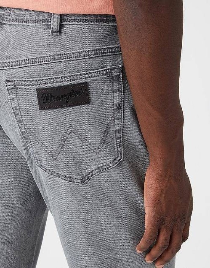WRANGLER TEXAS MĘSKIE SPODNIE JEANSOWE TAPER GOLDEN GREY W12T3039H 112145804