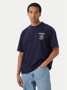 Reebok T-Shirt RK25735CCM Granatowy Regular Fit