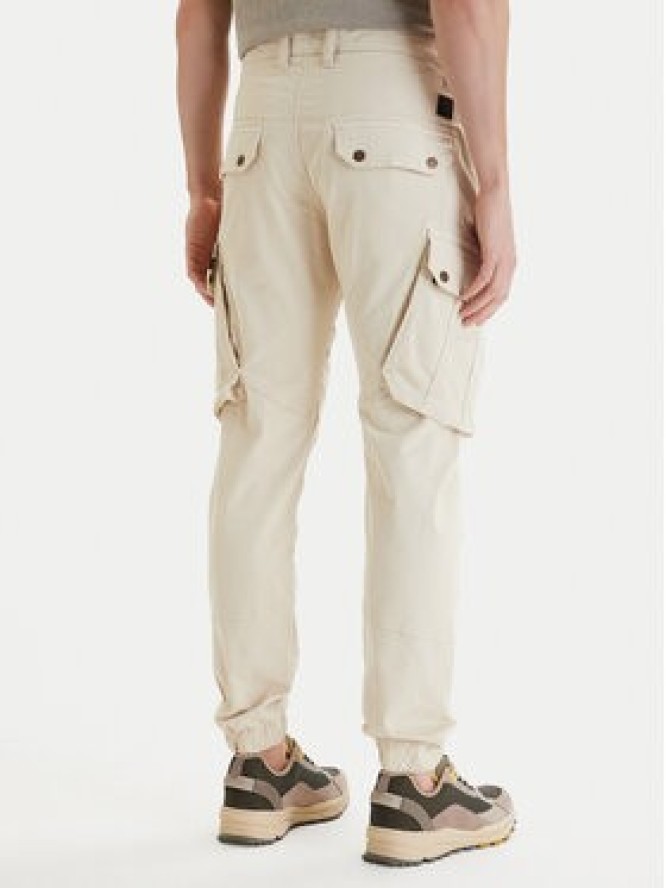 Alpha Industries Spodnie materiałowe Combat 126215 Écru Slim Fit