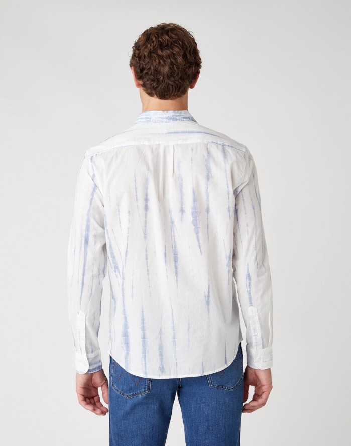 KOSZULA MĘSKA WRANGLER LS 1PKT SHIRT WHITE W5A9OG989 112130089