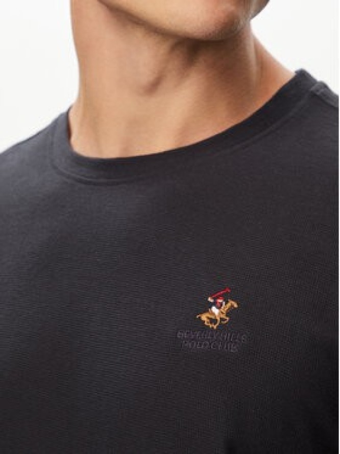 Beverly Hills Polo Club T-Shirt P-SS26M-TS0002 Granatowy Regular Fit
