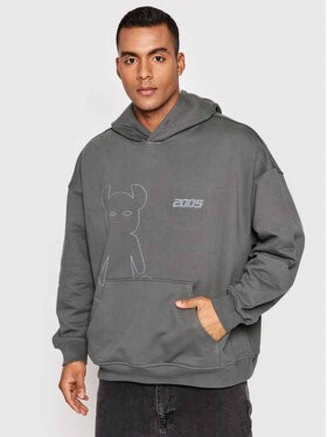 2005 Bluza Unisex Horned Szary Regular Fit