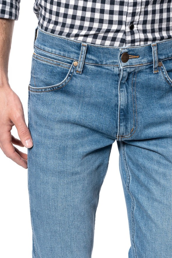 WRANGLER SPODNIE MĘSKIE GREENSBORO MID SUMMER BLUE W15QV712Z 112127106