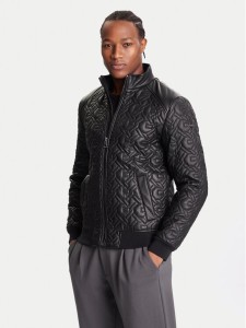 Guess Kurtka z imitacji skóry M5BL2E W1050 Czarny Regular Fit