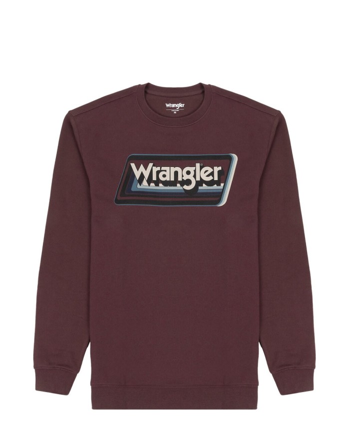 MESKA BLUZA GRAPHIC CREW BROWN 112341238 W6E9016299