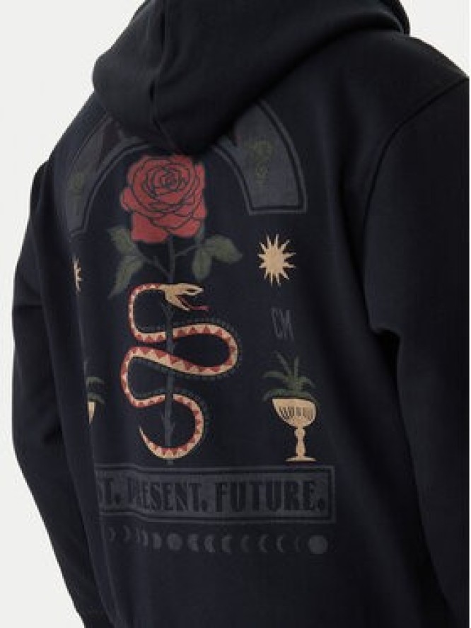 RVCA Bluza Roses Poster EVYSF00135 Czarny Regular Fit