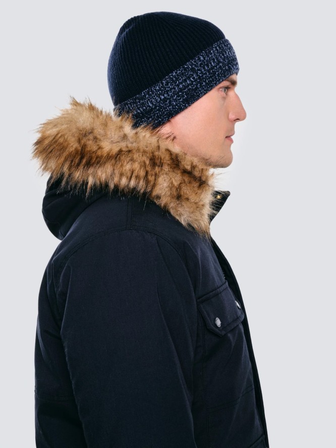 Czapka męska zimowa granatowa Ignace 403