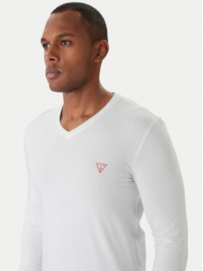 Guess Longsleeve M2YI08 J1314 Biały Slim Fit