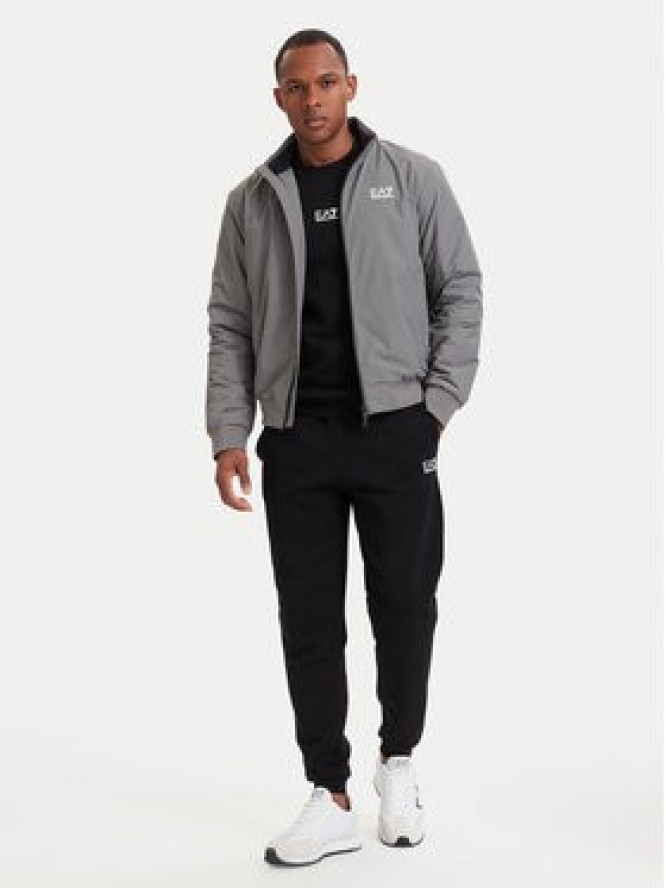 EA7 Emporio Armani Kurtka bomber 8NPB20 PNFZZ U8085 Szary Regular Fit