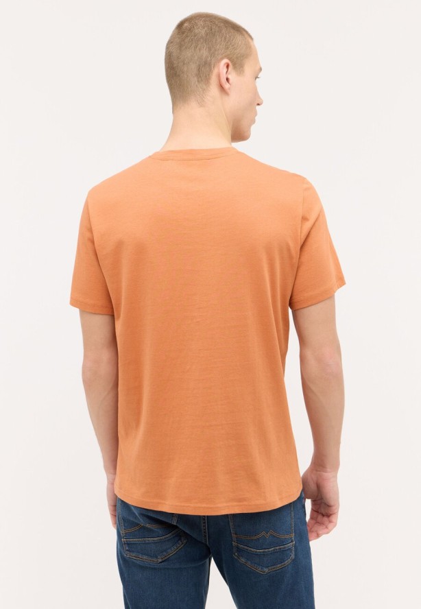 MĘSKA KOSZULKA MUSTANG Austin T-shirt LOGO Raw Sienna 1015068 7088