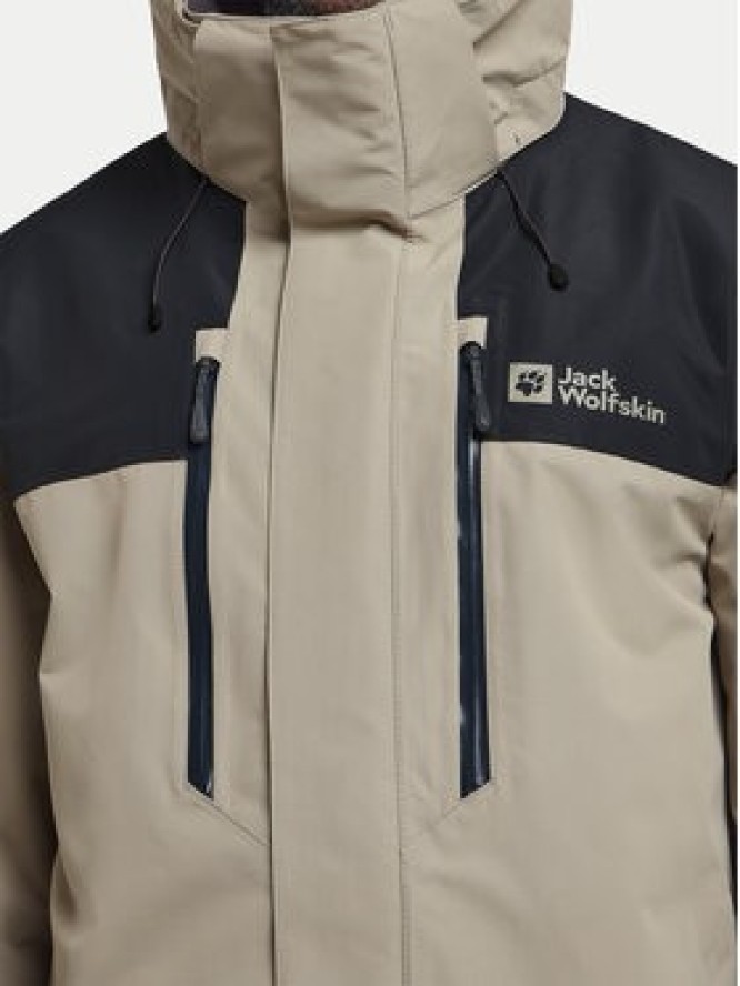 Jack Wolfskin Kurtka outdoor Jasper 2l 1108373 Szary Regular Fit