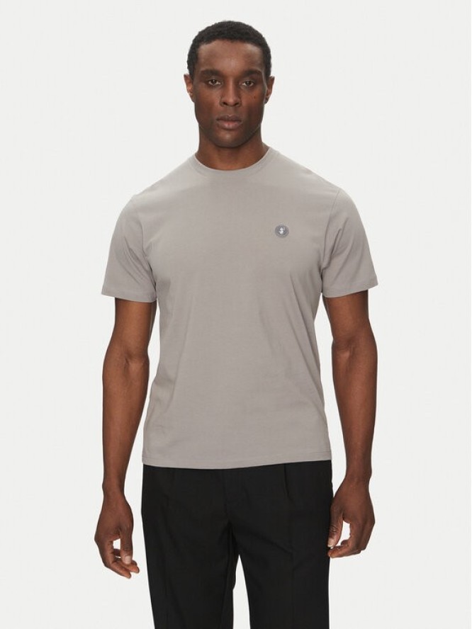 Save The Duck T-Shirt DT1194M BESY20 Szary Regular Fit