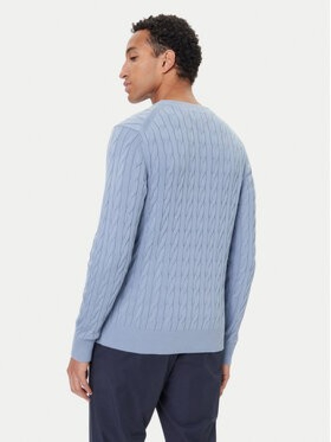 Tommy Hilfiger Sweter MW0MW33132 Błękitny Regular Fit