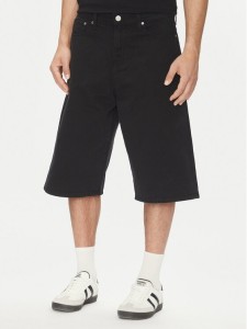 Jack & Jones Szorty jeansowe Owen 12277167 Czarny Baggy Fit