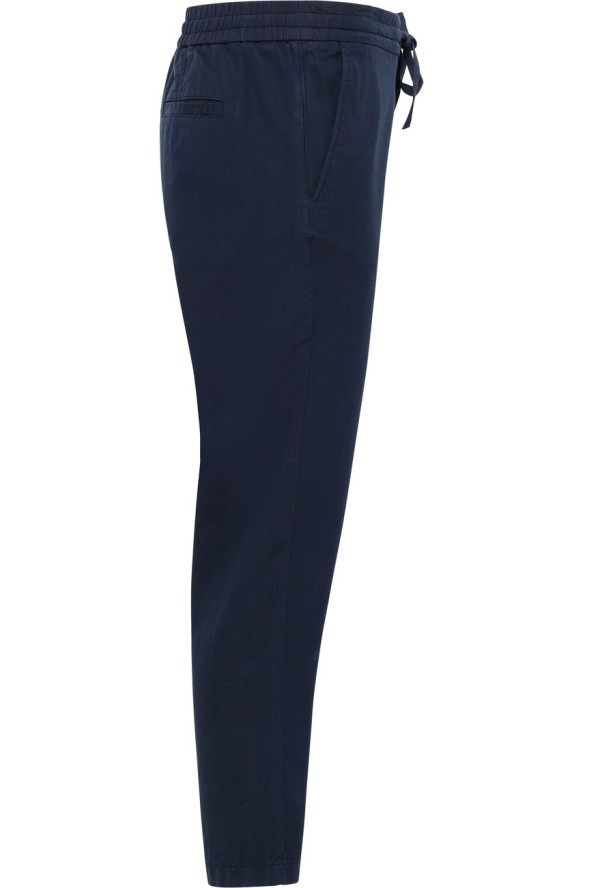 Męskie Spodnie Jeansowe Mustang Style Milano Linen Jogger Navy Blazer 1016436 5324