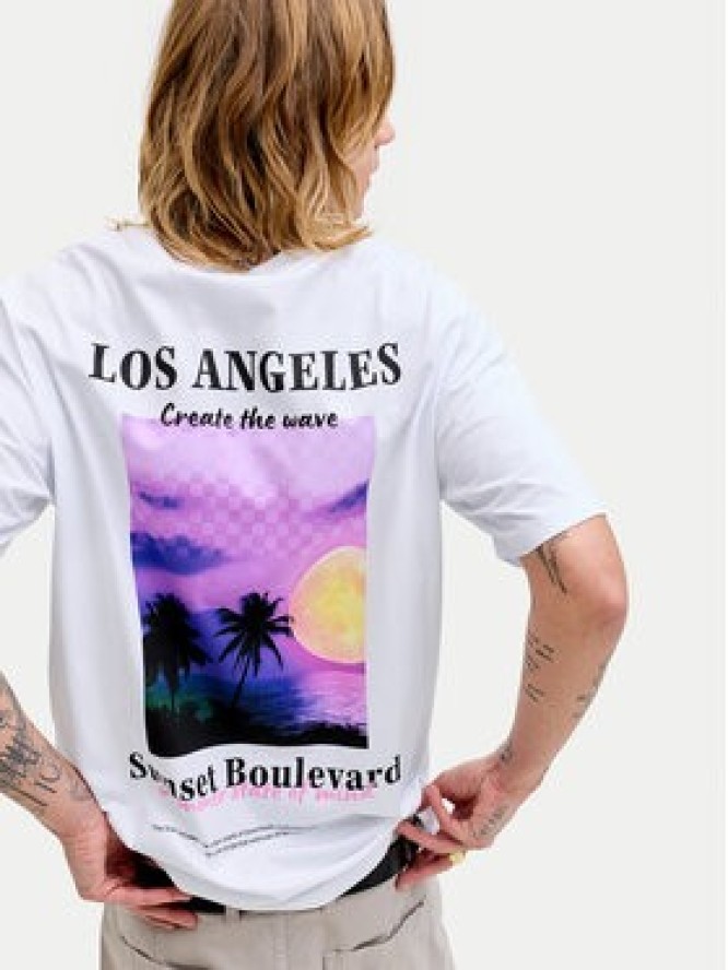 Jack & Jones T-Shirt City Photoprint 12288353 Biały Regular Fit