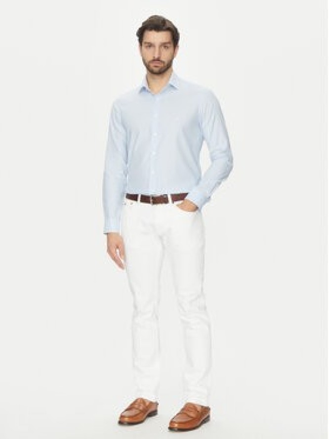 Michael Kors Koszula MK0DS01408 Błękitny Slim Fit