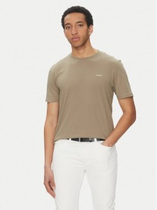HUGO T-Shirt Dero222 50466158 Brązowy Regular Fit