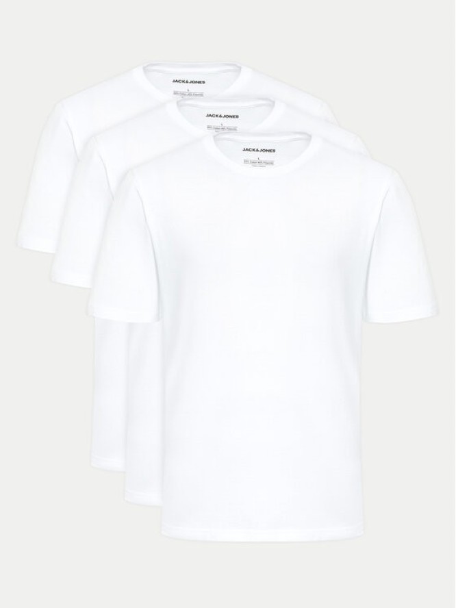 Jack & Jones Komplet t-shirtów Under 12248076 Biały Standard Fit