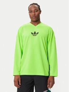 adidas Longsleeve adicolor Mesh JW8379 Zielony Regular Fit