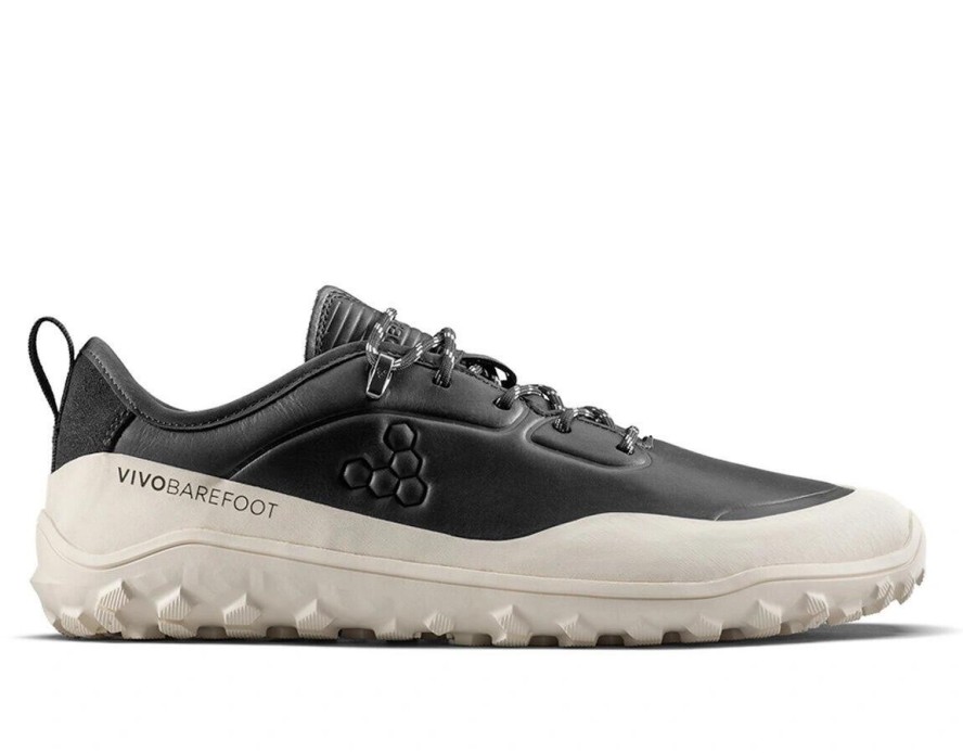 Buty męskie Vivobarefoot TRACKER LEATHER AT LOW MENS OBSIDIAN/WHITE (309534-04)