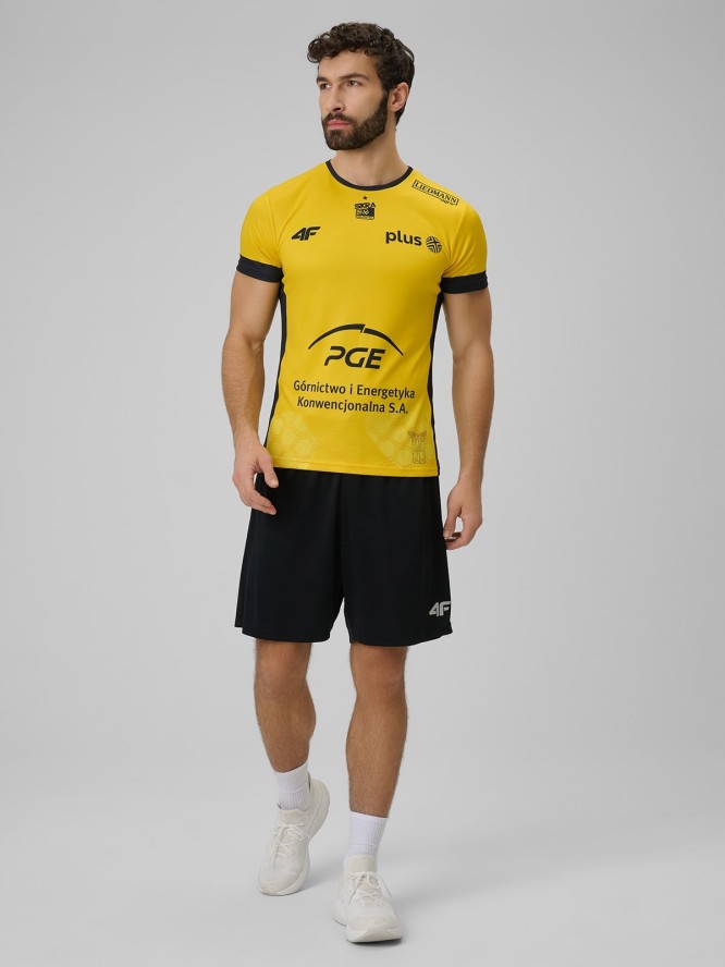 4F Koszulka meczowa replika domowa z sezonu 2025/26 męska 4F x Skra Bełchatów - żółta M