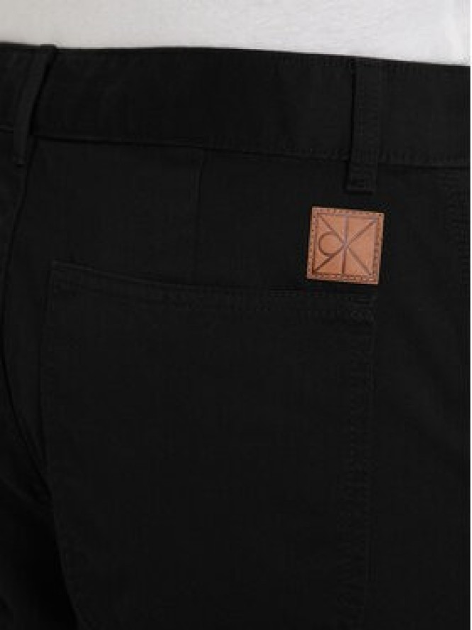 Calvin Klein Jeans Szorty materiałowe 90s LV04RD603G Czarny Baggy Fit