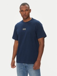 Versace Jeans Couture T-Shirt 78GAHT08 Granatowy Regular Fit