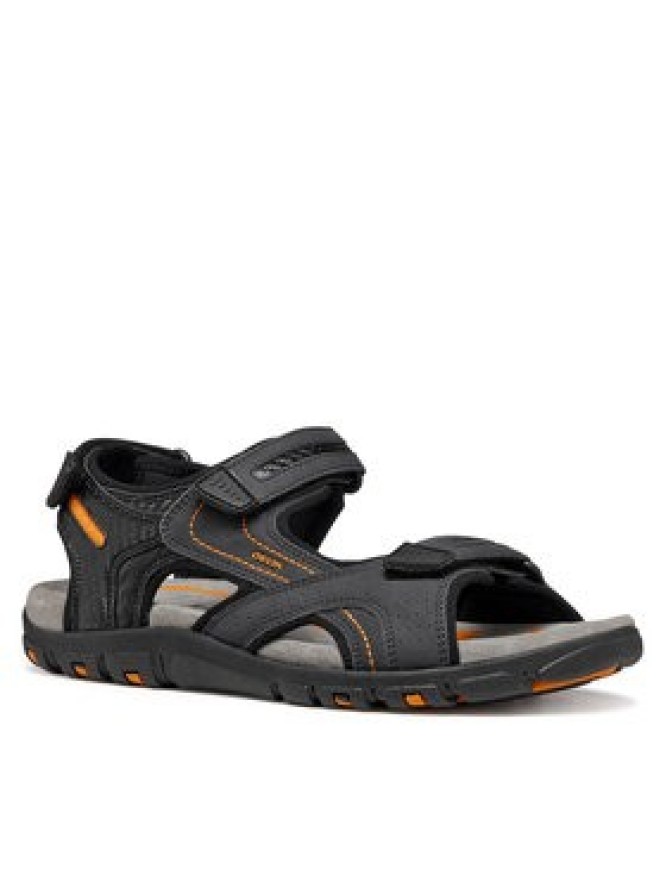 Geox Sandały U Sandal Strada U8224D 0EKBC C4367 Czarny