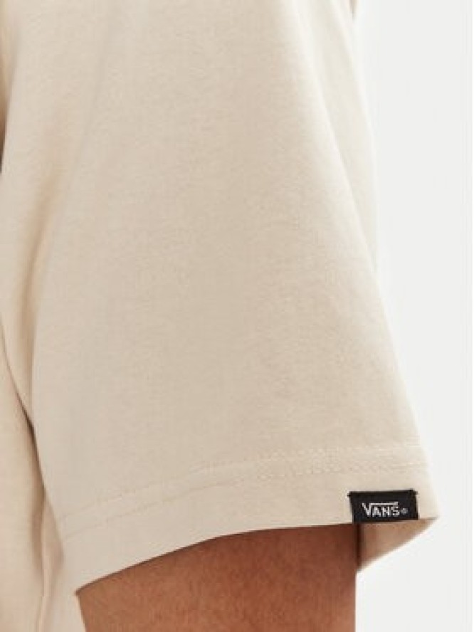 Vans T-Shirt Left Chest II VN000P1P Beżowy Loose Fit