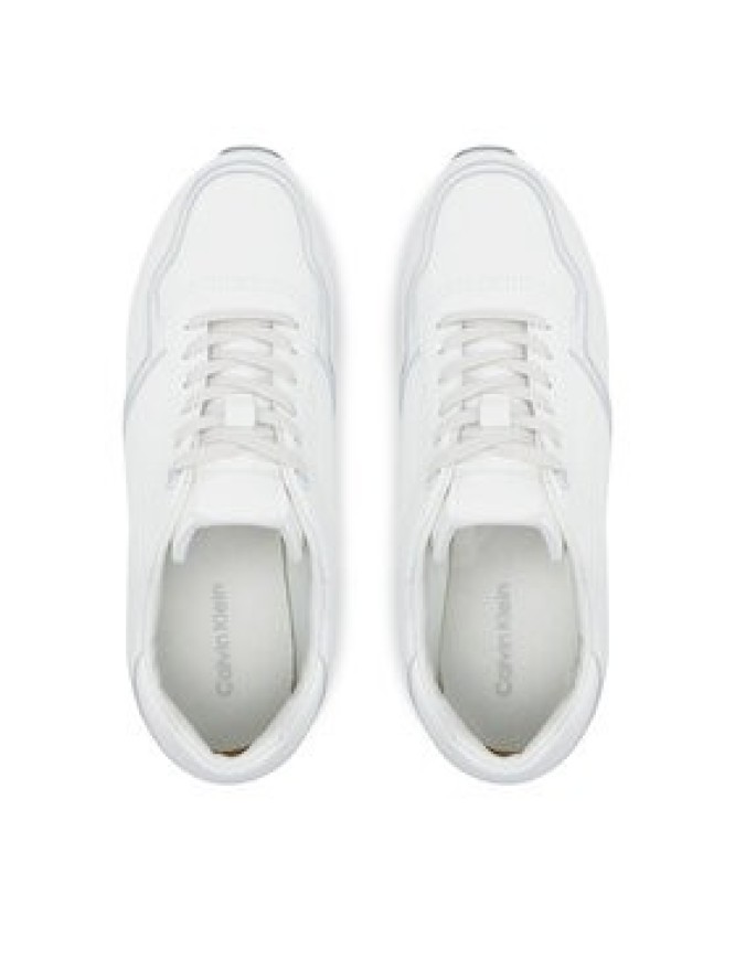 Calvin Klein Sneakersy Low Top Lace Up Lth Mono HM0HM01807 Szary