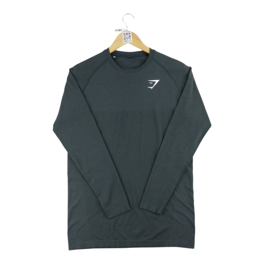 Second life - T-shirt męski Gymshark na siłownię czarny - Jak nowy
