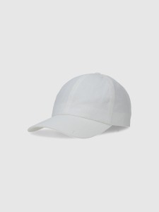 4F Czapka z daszkiem strapback uniseks - biała S/M