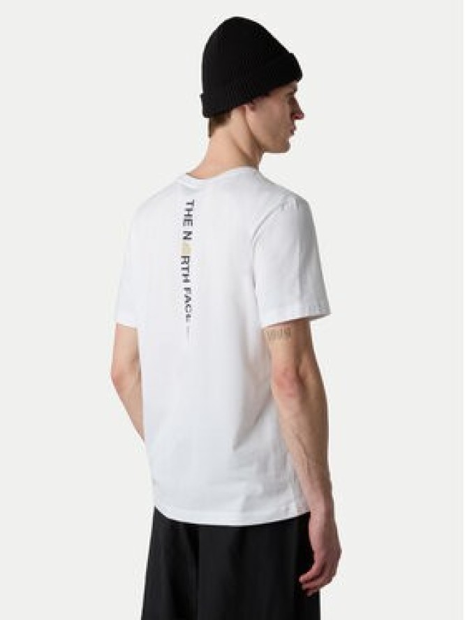 The North Face T-Shirt Vertical NF0A8EE7 Biały Regular Fit