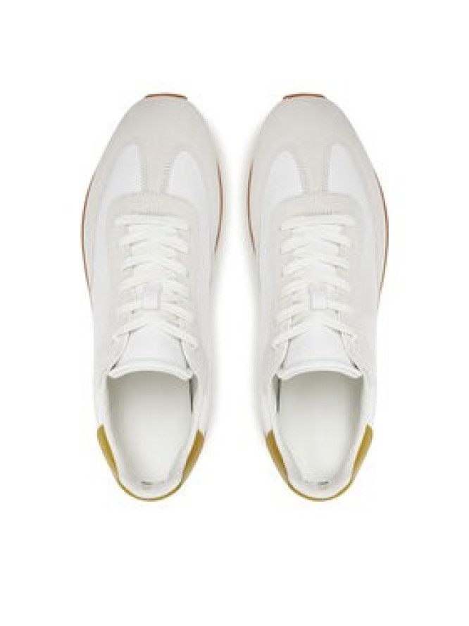Calvin Klein Sneakersy Low Prof Runn Laceup Cv Mix HM0HM01723 Biały